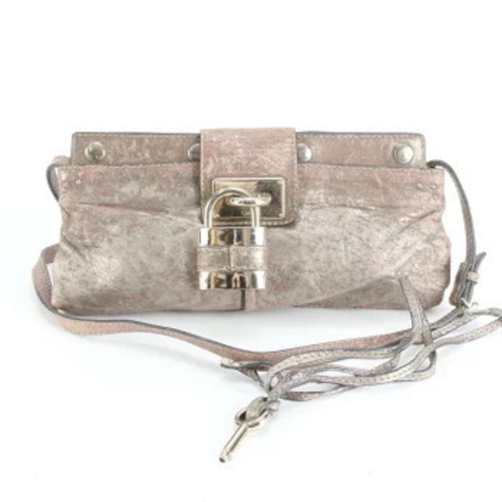 Chloe Paddington Cadena Leather 2Way Crossbody Tote Ewe Black